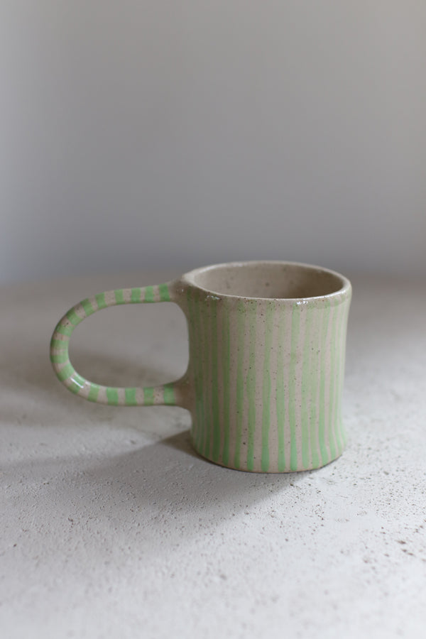 Caroline Gardner Metallic Stripe Travel Mug : : Home