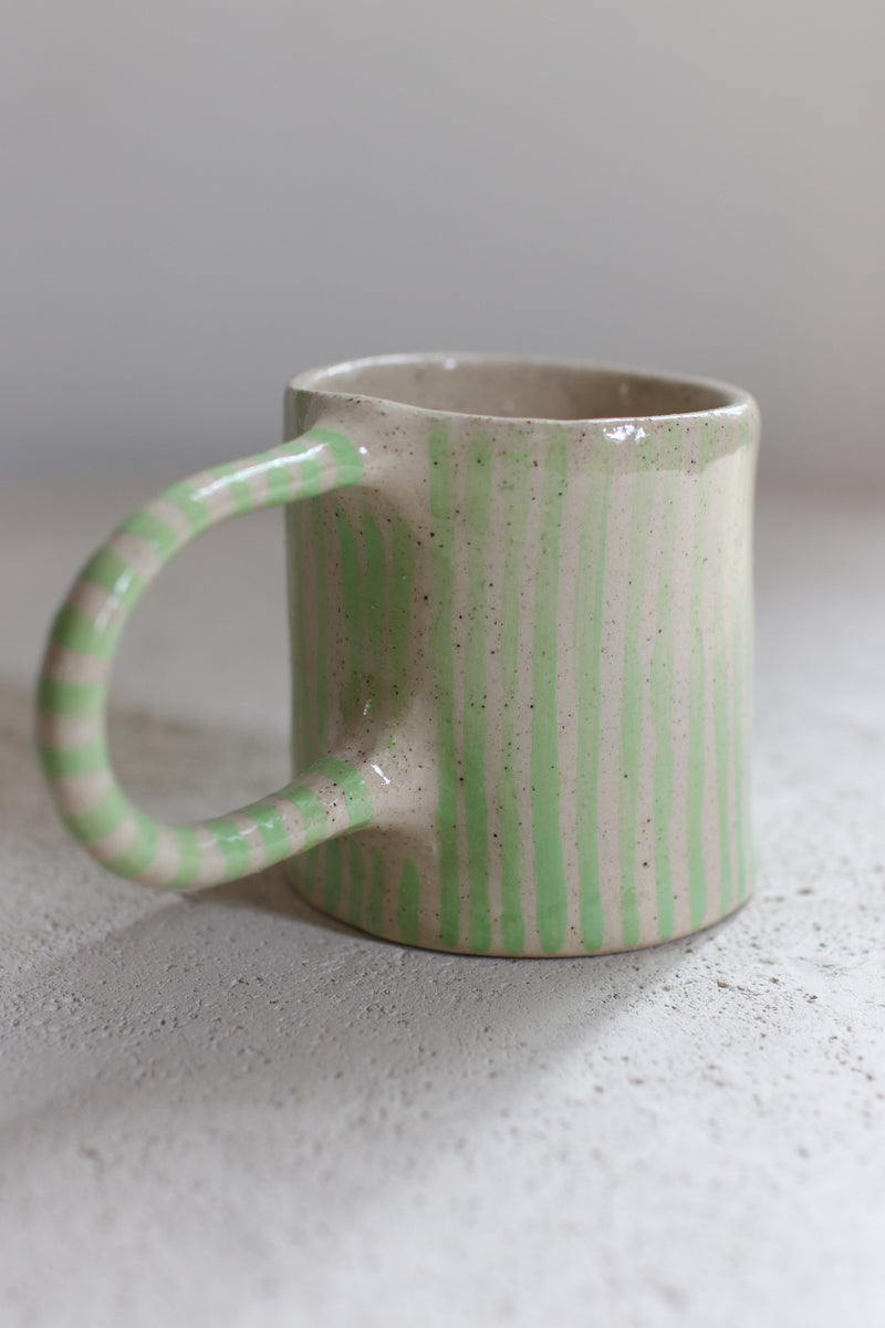 Seaside Stripe Lime Mug